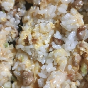 納豆にんにくチャーハン